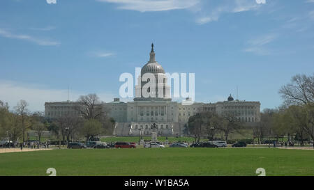 La parte anteriore è sulla vista degli Stati Uniti Campidoglio di Washington Foto Stock