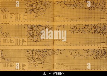 Immagine di archivio da pagina 384 di Deutsche Südpolar-Expedition, 1901-1903, im Auftrage. Deutsche Südpolar-Expedition, 1901-1903, im Auftrage des Reichsamtes des Innern . deutschesdpola1311deut Anno: 1911 Deutsche Südpolar-Expedition 1901-3 No. M". 1". März 1904 Meteorologischer Atlas. Tafel 317 no. M". 16. Hlrz 1904 Foto Stock