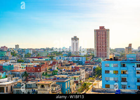 Vista panoramica di l'Avana, Cuba. Foto Stock