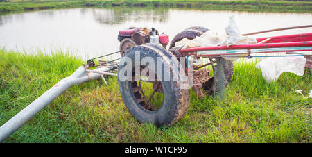 Trattori e il campo Foto Stock