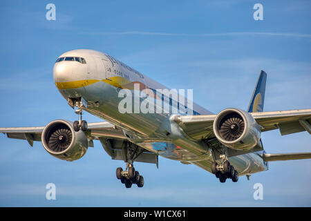 VT-ICE Jet Airways Boeing 777-300 Foto Stock