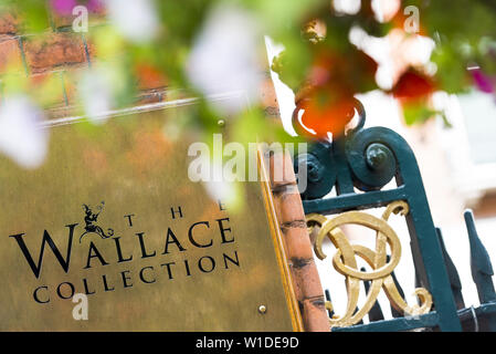 La Wallace Collection digital signage Foto Stock