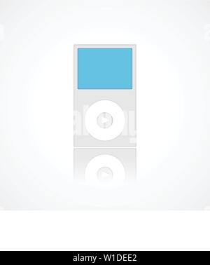 Icona Ipod vector design piatto illustrazione dello stile Illustrazione Vettoriale