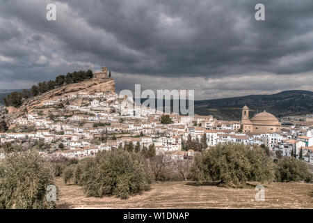 Villaggi di Andalusia, Montefrío nella provincia di Granada Foto Stock