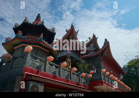 La bella Tua Pek Kong tempio Cinese in Bintulu, Borneo Malese. Foto Stock