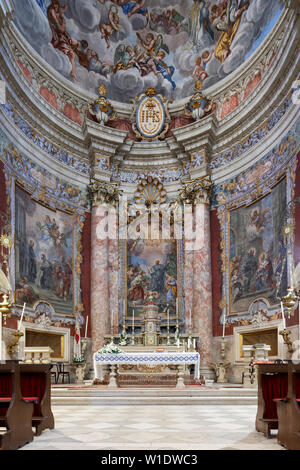 Sant Ignazio chiesa interno,Dubrovnik, Croazia Foto Stock