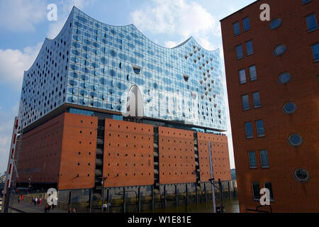 La Elbphilharmonie, Amburgo, Germania Foto Stock