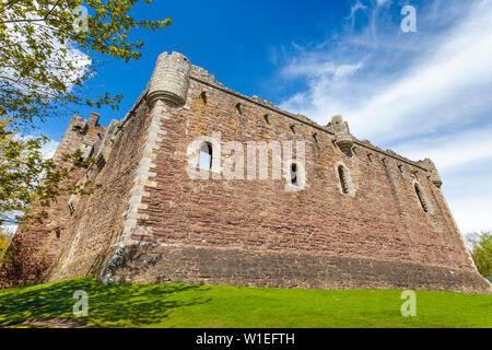 Doune Castle, distretto di Stirling, Scozia, Regno Unito, Europa Foto Stock