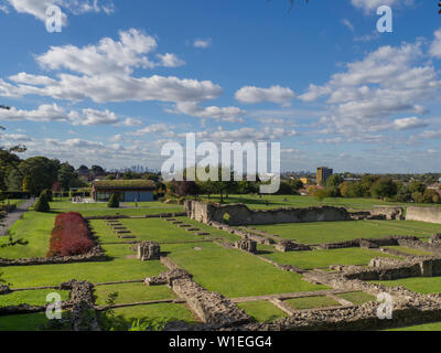 Lesnes Abbey, Abbazia di boschi, East London, London, England, Regno Unito, Europa Foto Stock