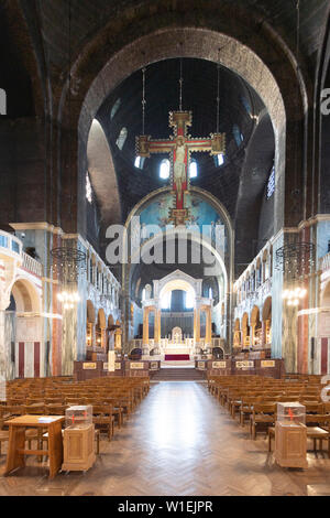 Dettagli interni della Cattedrale di Westminster a Londra, Inghilterra, Regno Unito, Europa Foto Stock