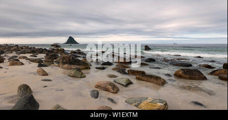 Bleik, Andenes, Vesteralen, Andoya, Norvegia. Foto Stock