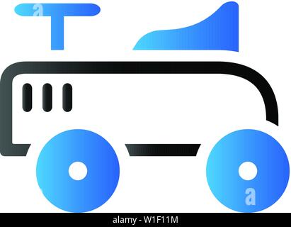 Toy Car Icona in duo tono di colore. Bambini I bambini giocando Illustrazione Vettoriale