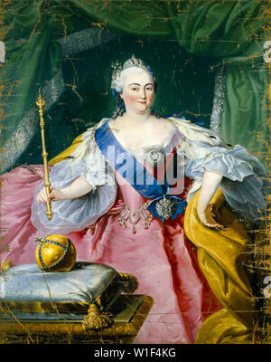 Georg Caspar von Prenner , imperatrice Elisabetta Petrovna di Russia, 1709-1762, ritratto dipinto, 1750-1759 Foto Stock