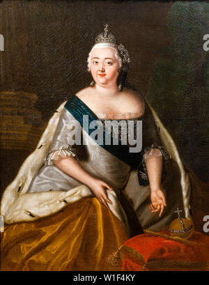 L'imperatrice Elisabetta Petrovna di Russia, 1709-1762, ritratto dipinto, 1720-1799 Foto Stock