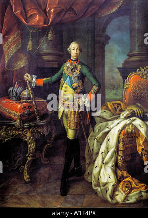 Alexsey Antropov, Pietro III, l'imperatore di Russia, 1728-1762, ritratto dipinto, 1762 Foto Stock