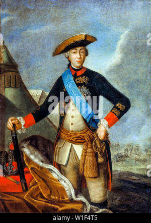 Fyodor Rokotov, imperatore Pietro III di Russia, 1728-1762, ritratto dipinto, 1762 Foto Stock