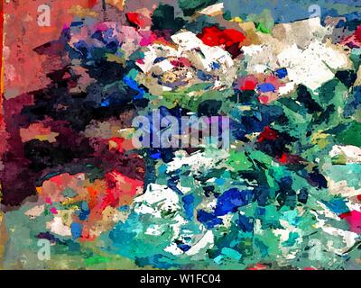 Abstract background psichedelici, acquerello stilizzazione. La texture per la progettazione Foto Stock