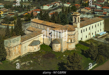 Valvense Cattedrale di San Pelino, Corfinio, Abruzzo, Italia, Europa Foto Stock