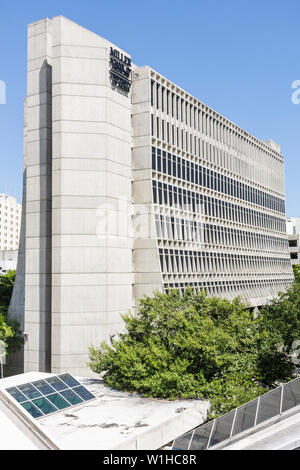 Miami Florida,Miller School of Medicine,University of Miami,calcestruzzo,edificio,complesso ospedaliero,architettura educazione medica,design,salute,FL09100807 Foto Stock