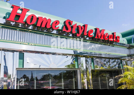 Florida Highlands County, Sebring, US Highway Route 27, Sebring Diner, nostalgia nostalgica retrò, informale, ristorante ristoranti cibo mangiare o Foto Stock