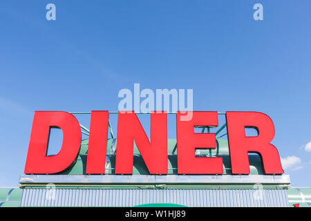 Florida Highlands County, Sebring, US Highway Route 27, Sebring Diner, nostalgia, ristoranti, ristoranti, ristoranti, cibo, caffè, servizio, cucina, Amer Foto Stock