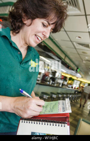 Florida Highlands County, Sebring, US Highway Route 27, Sebring Diner, nostalgia, ristoranti, ristoranti, ristoranti, cibo, caffè, servizio, cucina, Amer Foto Stock