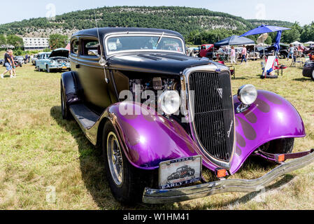Un 1934 classico Ford V8 Hotrod personalizzati nello Stato di New York STATI UNITI D'AMERICA Foto Stock