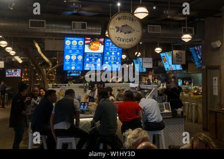 Gansevoort mercato nel Meatpacking District di New York Foto Stock