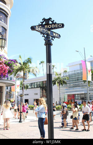 Luglio a Beverly Hills, CA Foto Stock