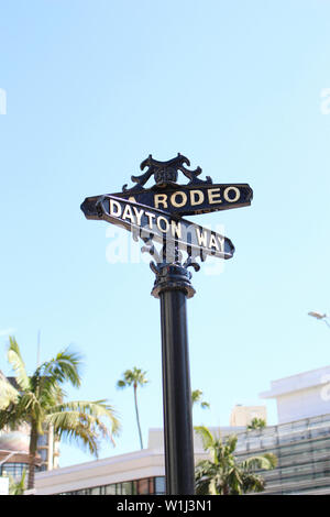 Luglio a Beverly Hills, CA Foto Stock