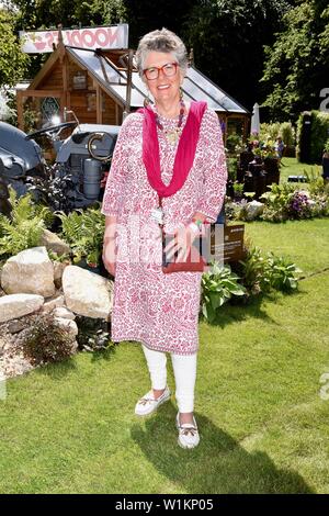 Prue Leith. RHS Hampton Court Palace Garden Festival, East Molesey, Surrey. REGNO UNITO Foto Stock