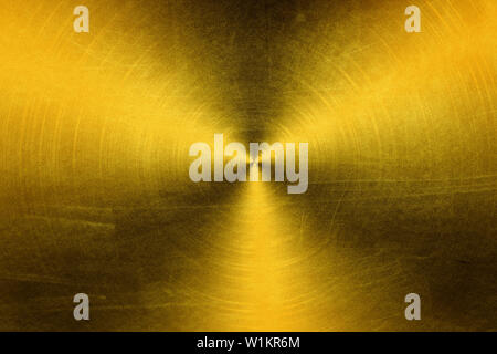 Oro sullo sfondo di metallo Foto Stock