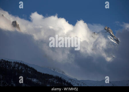 Aiguille du Midi 3842 m, Chamonix, Francia Foto Stock