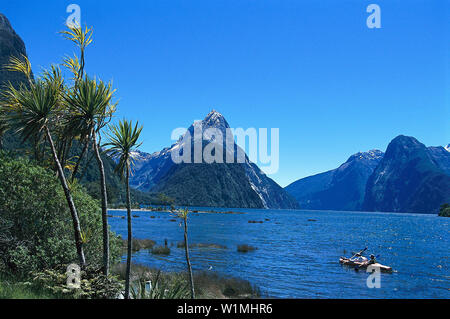 Milford Sound, Fiordland Nationalpark Neuseeland Foto Stock