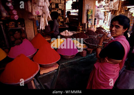 Markt, Ernakulum, Kerala Indien Foto Stock