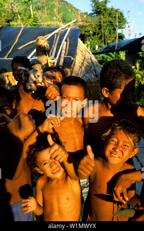 Tikopia - Provincia di Temotu Isole Salomone - Sud del Pacifico Foto Stock
