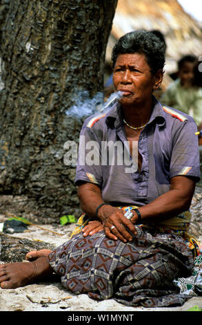 Tikopia - Provincia di Temotu Isole Salomone - Sud del Pacifico Foto Stock