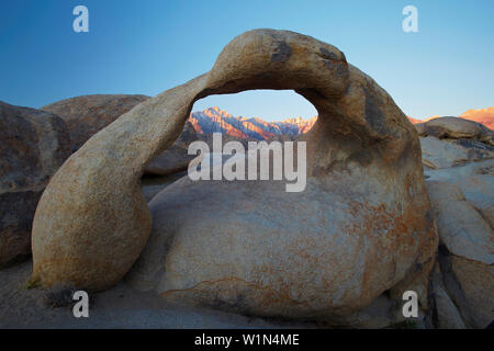 Mt. Whitney , Lone Pine , Alabama Hills , Sierra Nevada , California , Stati Uniti , America Foto Stock
