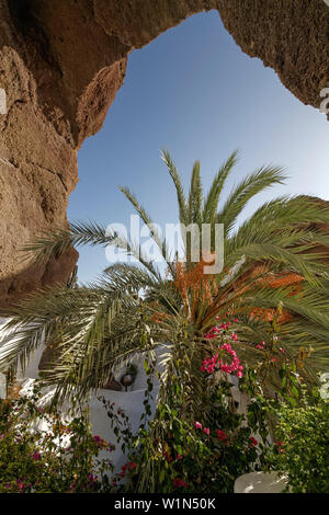 Casa Omar Sharif, LagOmar, architetto Cesar Manrique, piscina, Lanzarote, Isole Canarie, Spagna Foto Stock