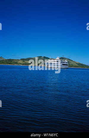 MV Mystique Princess, Blue Lagoon Cruise gruppo Yasawa, Isole Figi Foto Stock