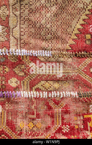 Dettagli del tappeto Turco, Turchia Foto Stock