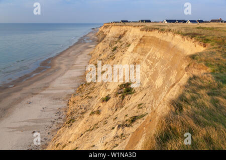 Faro di Hirthals, Jutland settentrionale, nello Jutland, Penisola cimbra, Scandinavia, Danimarca, Nord Europa Foto Stock