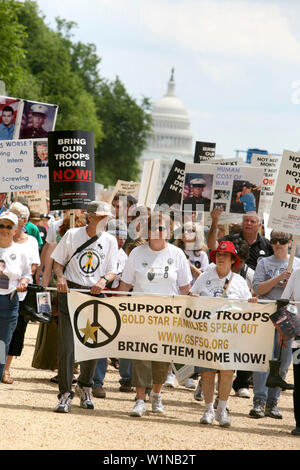 Marcia di protesta, National Mall di Washington DC, Stati Uniti, STATI UNITI D'AMERICA Foto Stock