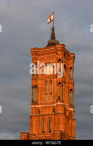 Red town hall a Berlino, Germania Foto Stock