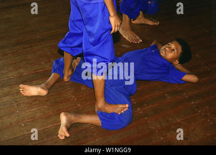 Tempio di apprendimento della danza, Royal Academy of Performing, Phnom Penh Cambogia Indocina, Asia Foto Stock