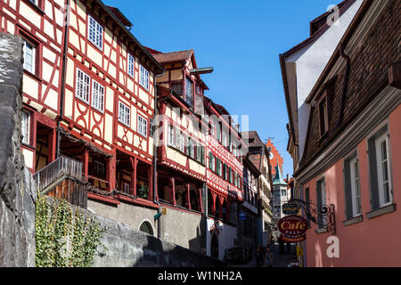 Meersburg, lago di Costanza, Baden-Wuerttemberg, Germania, Europa Foto Stock