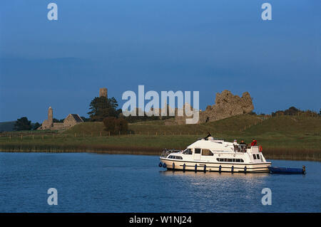 Waterford & Clonmacnoise, Carrick Craft, fiume Shannon Clonmacnoise, Co. Offaly, Irlanda Foto Stock