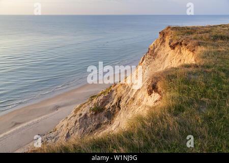 Faro di Hirthals, Jutland settentrionale, nello Jutland, Penisola cimbra, Scandinavia, Danimarca, Nord Europa Foto Stock