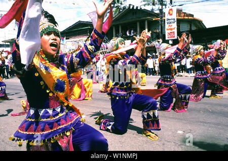 Sinulog festival, Cebu City, isola di Cebu Filippine Foto Stock