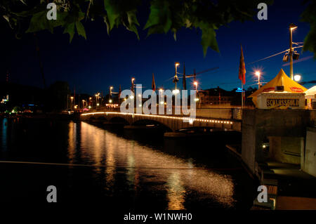 Quaibruecke, Zuerich, Svizzera, Europa Foto Stock